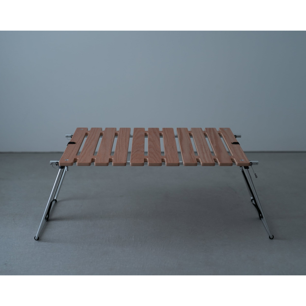 [예약마감] 에이치엑스오 디자인 폴딩 우드 스트립 테이블 (오크/알루미늄)/HXO_C5XO403JU