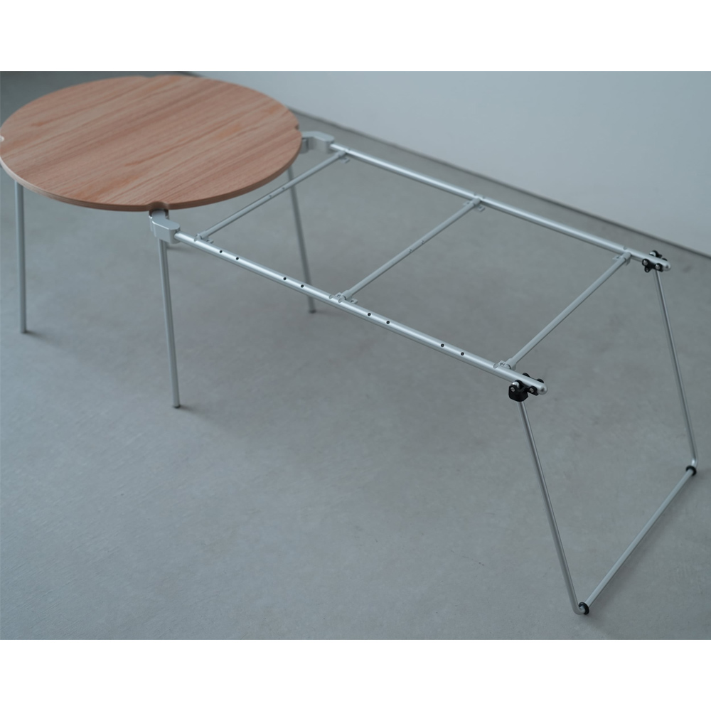 [예약] 에이치엑스오 디자인 멀티펑션 익스텐션 테이블 (알루미늄) (라운드 테이블용)/HXO_C5XO4072V